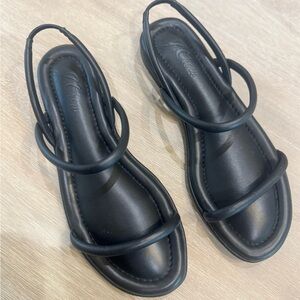 J. Crew Black Strappy Sandals